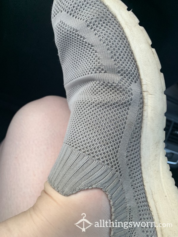 *****Insoles SOLD******Very Well-worn M&S Slip On Trainers