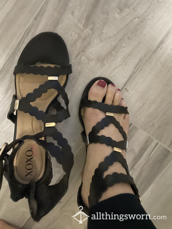 Very Well-worn Strappy Sandals