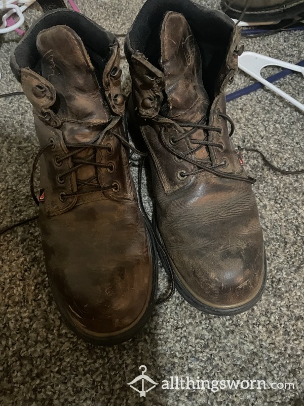 Very Well Worn Work Boots
