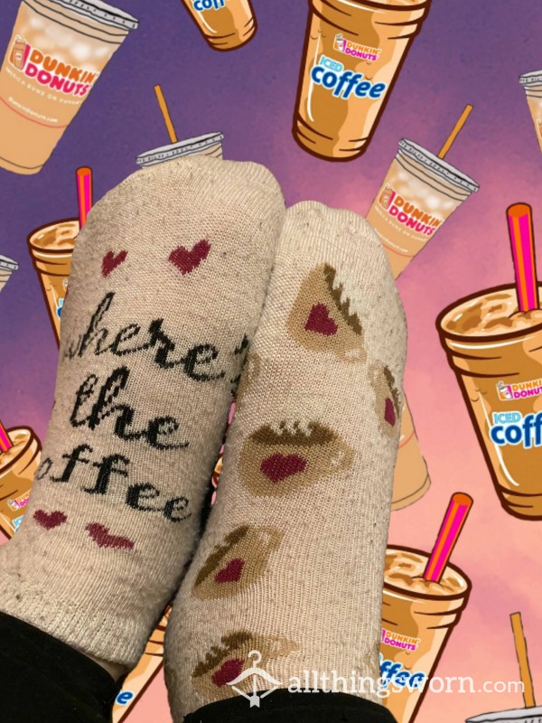 Very Worn Cute Coffee Socks