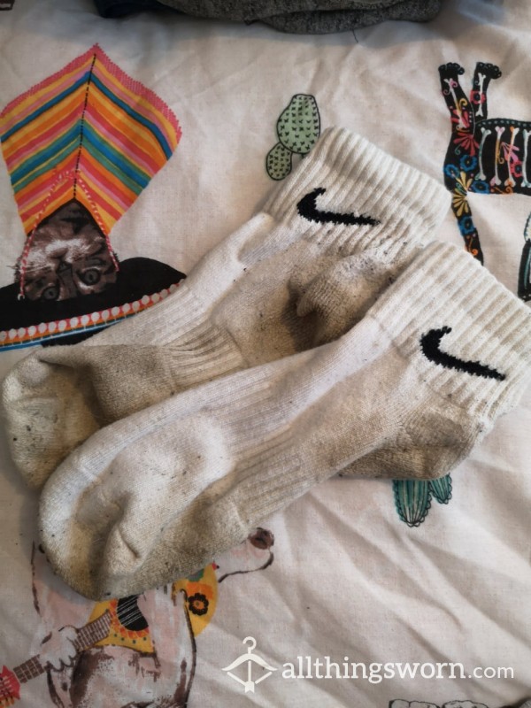 Very Worn Nike Socks