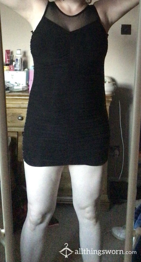 Very Worn On The Naughtiest Of Nights Out & Mistaken For A Prostitute In This Black Dress - Size 10!!😈🤣