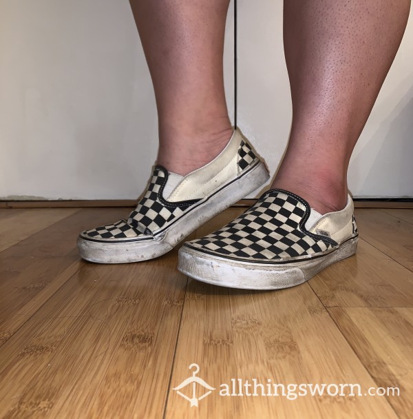 Well-Worn, Smelly Checkered Vans