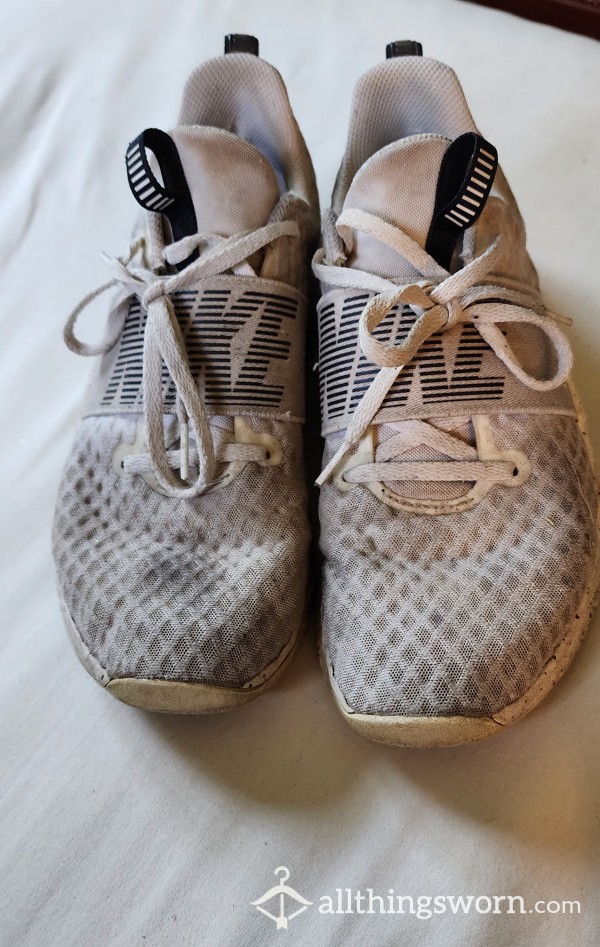 Very Worn Smelly Nike Shoes (use To Be White)