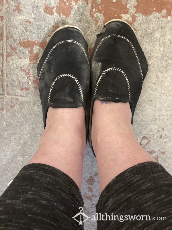 Very Worn Work Shoes