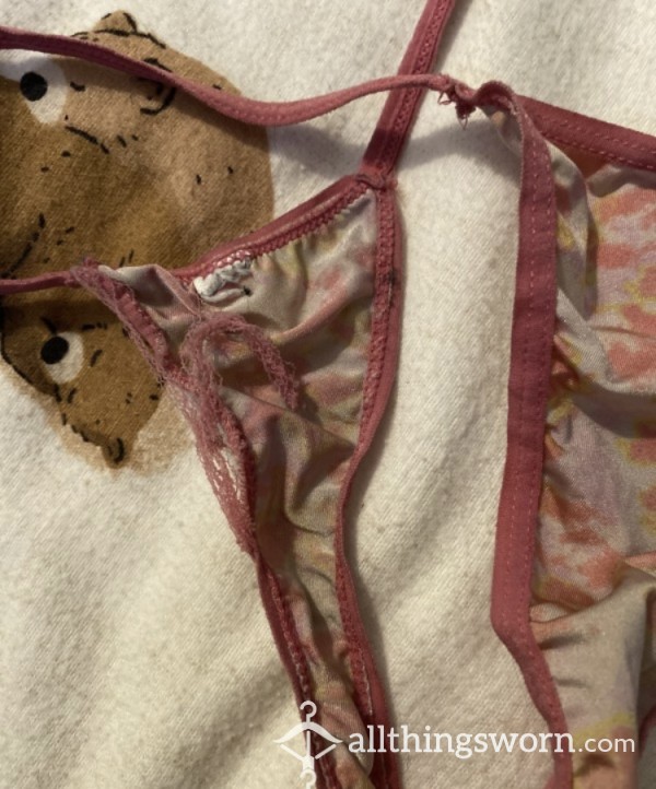 Vey Worn Out Pink G String 🥵