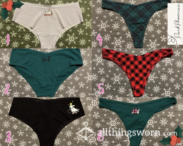 Victoria Secret Holiday Thongs & Cheekster Panties