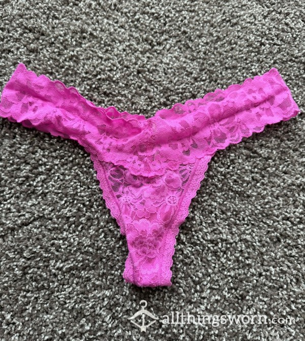 Victoria Secret Pink Lace Thong