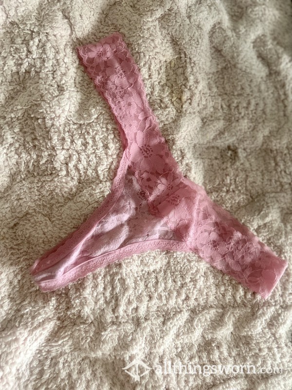 Victoria Secret Pink Lace Thong