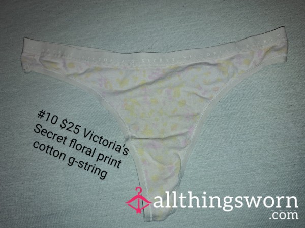 Victoria's Secret Floral Print G-string Thong