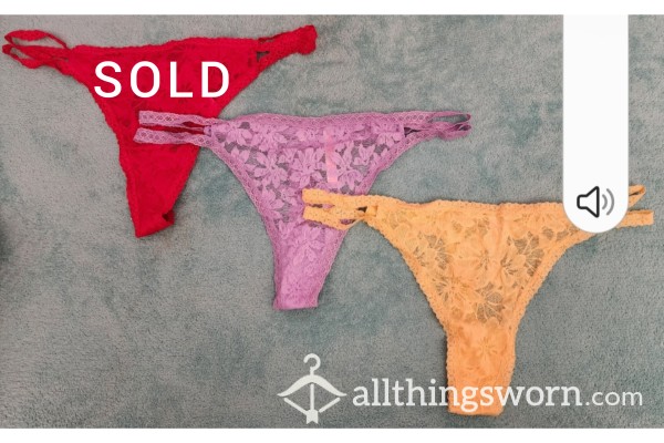 Victoria's Secret Lace Thong - Available In 2 Colors