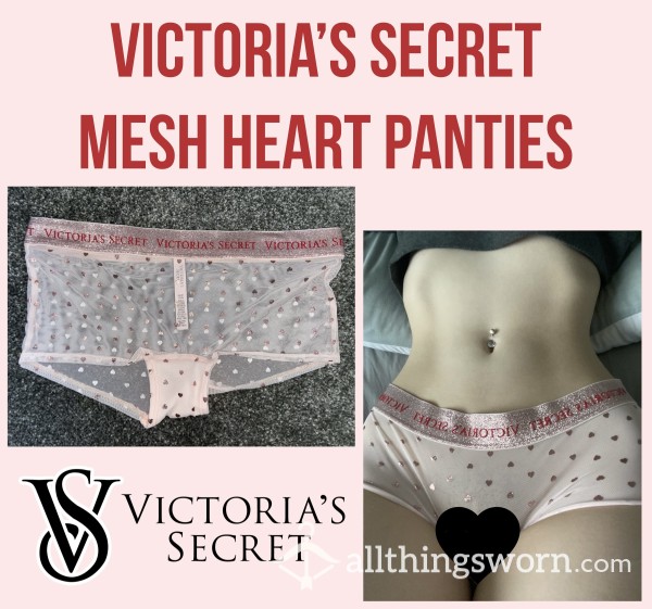 Victoria’s Secret Mesh Heart Panties💓