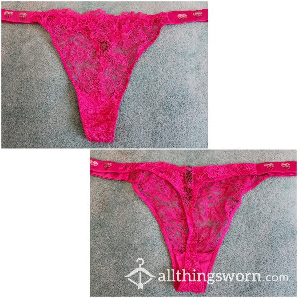 Victoria's Secret Pink Lace Thong