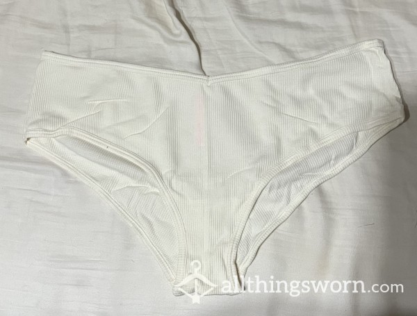 Victoria’s Secret PINK - White/Cream Cotton Panty