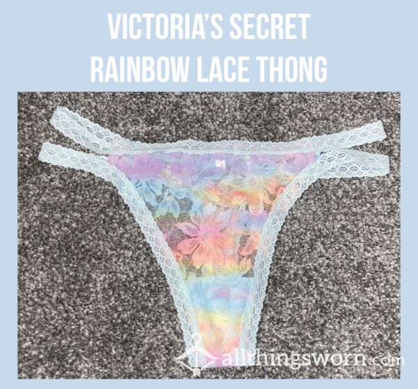 Victoria’s Secret Rainbow Lace Thong🌈
