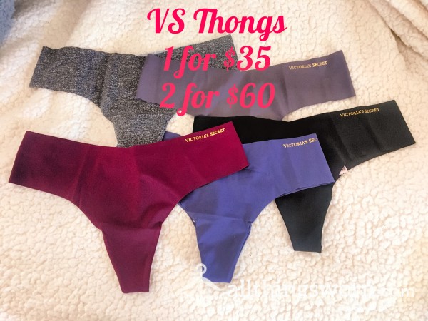 Victoria’s Secret Seamless Thongs (Photo Included)