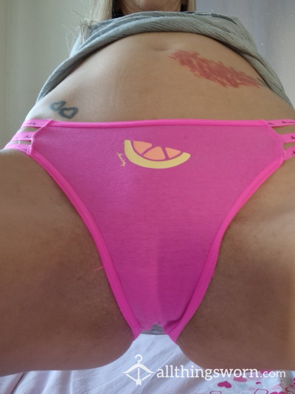 Victoria's Secrets 'pink' Range Short Panties Full Back With Strappy Side Detail