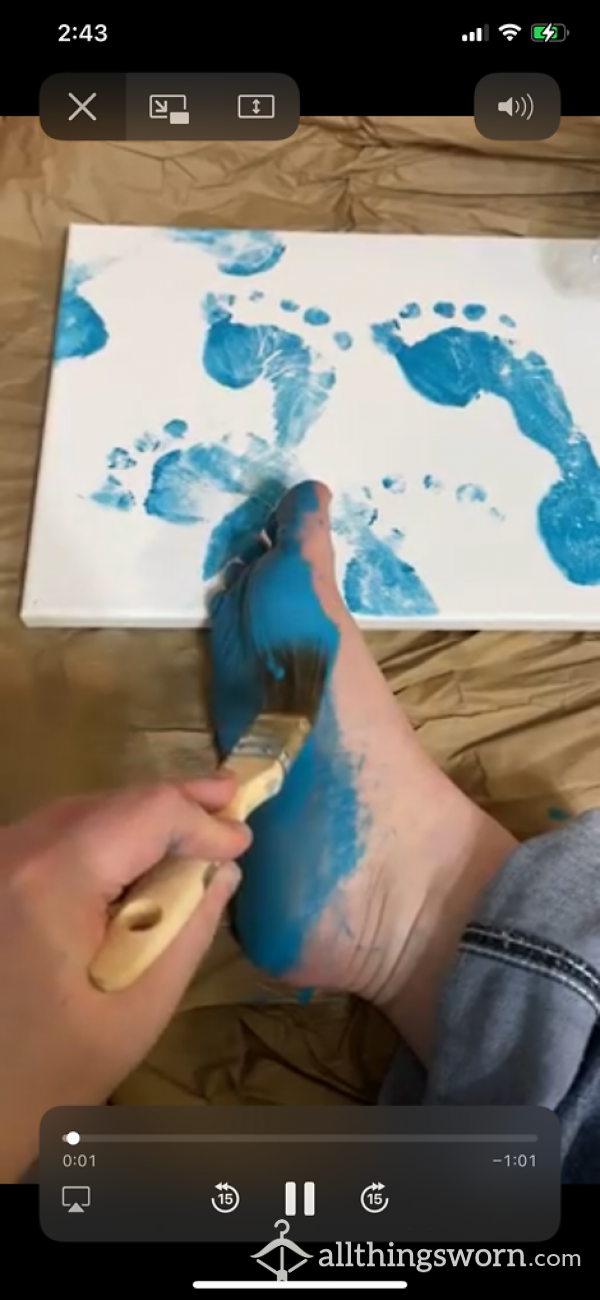Video Clip- Foot Painting Video 1