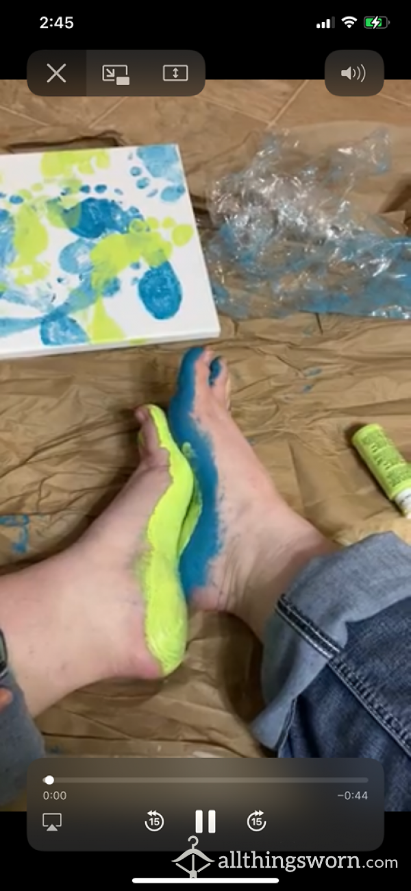 Video Clip- Foot Painting Video 4