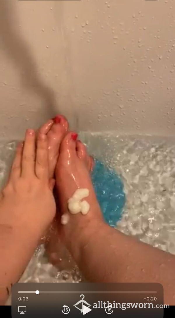Video Of Me Washing My Feet