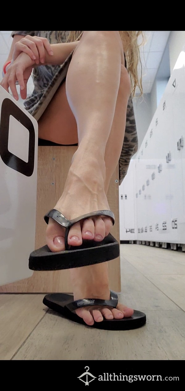 #26 Video On Demand|03:50|Flip-flops Tease In Gym's Changing Room|#26