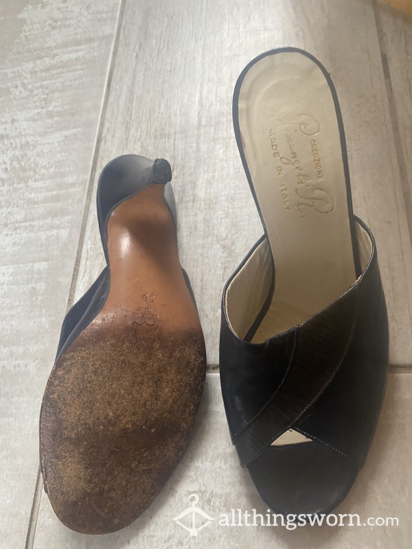 Vintage Italian Leather Heels