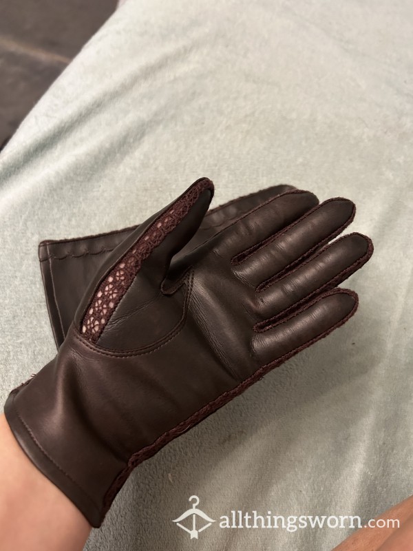 🧤🧤 Vintage Prova Brown Leather Gloves 🧤🧤