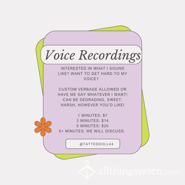 Voice Recordings