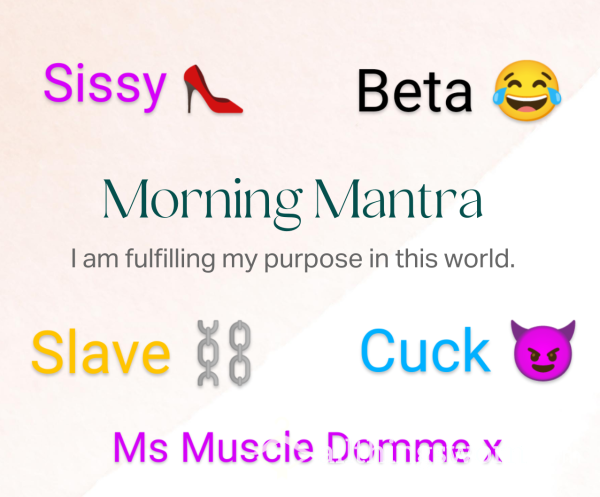 Voicenote Daily Mantras For Subs/slaves/sissies/cucks