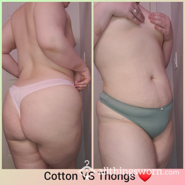 VS Cotton Thongs Only TWO Available!