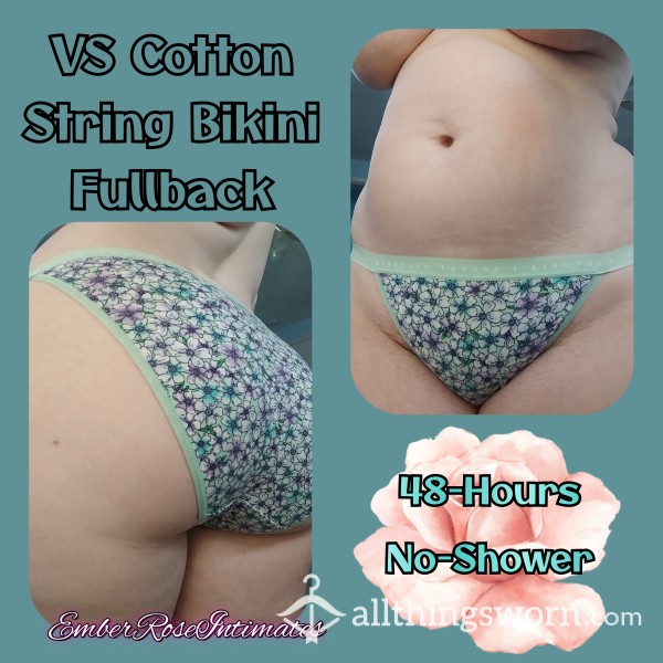 VS Floral Cotton String Bikini Fullback