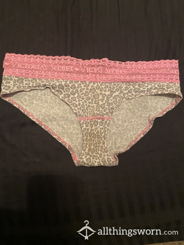 VS Pink And Leopard Print Panties