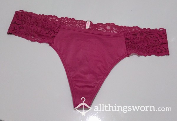 VS Pink Lace Thong