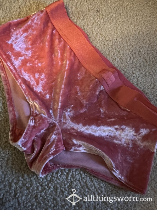 VS Pink Velvet Boy Shorts $30 48 Hour Wear
