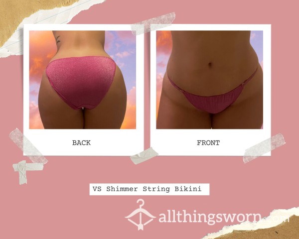 VS Shimmer String Bikini Panties