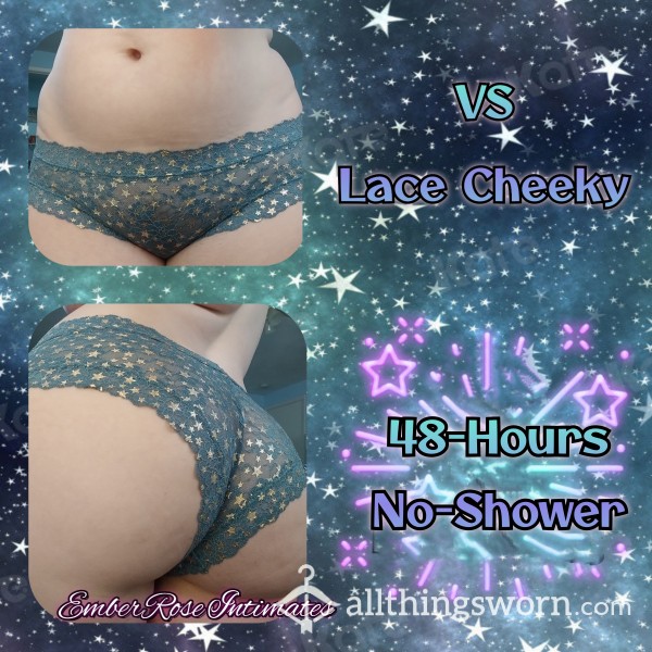 VS Teal Starry Lace Cheeky