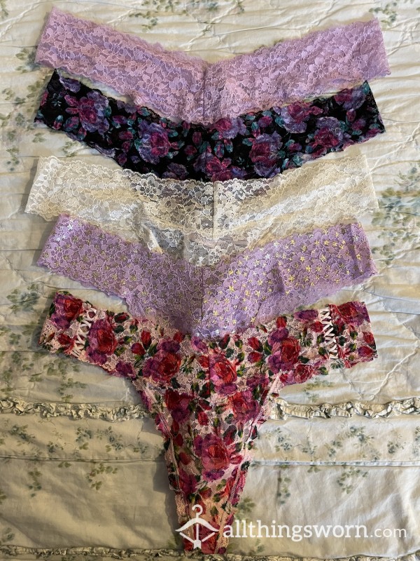 VS/PINK Lace Thongs