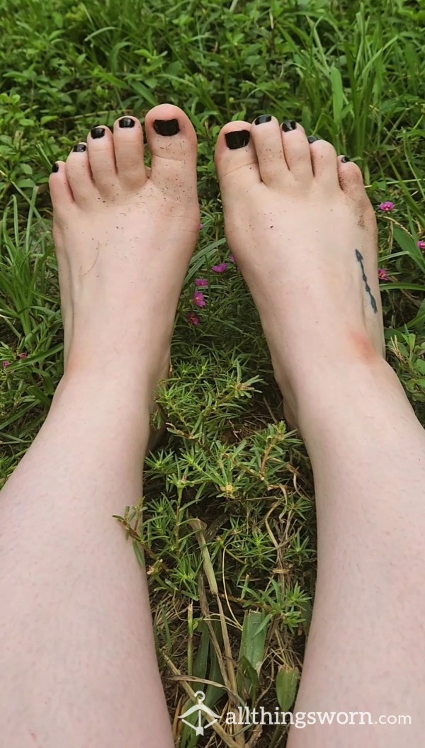 Walking Barefoot Outside 🍃