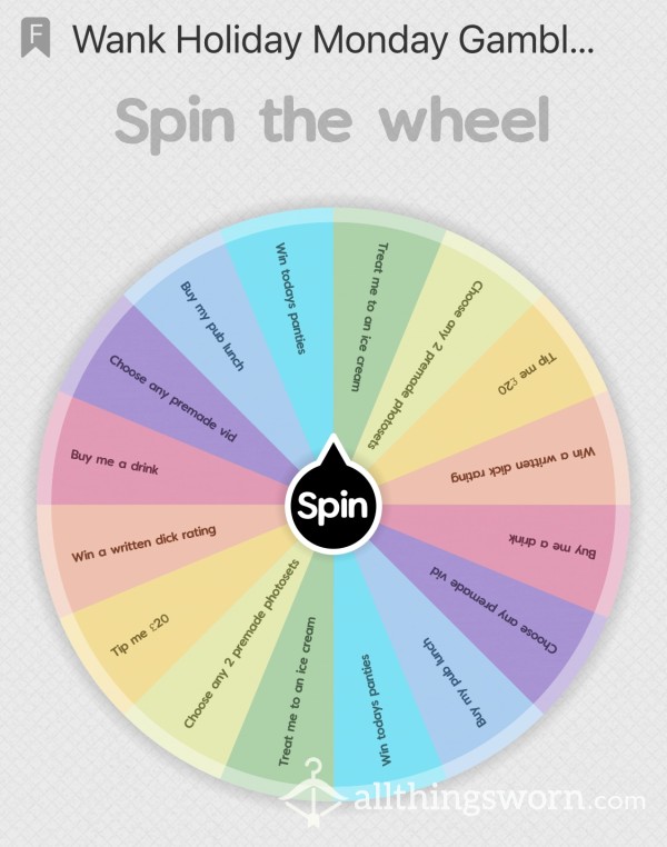 Weekend Wheel Of Luck