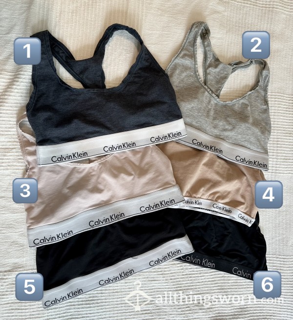 Want My Calvin’s? 😇 Frequently Worn Calvin Klein Sports Bras **Listed Price Is Per Individual Bra**