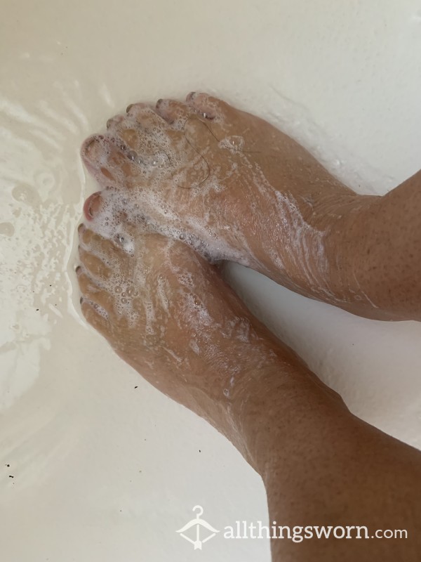 Washing Cute Feet