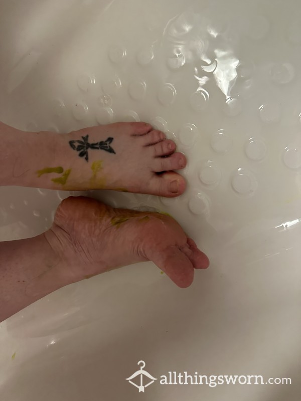 Washing Dirty Feet