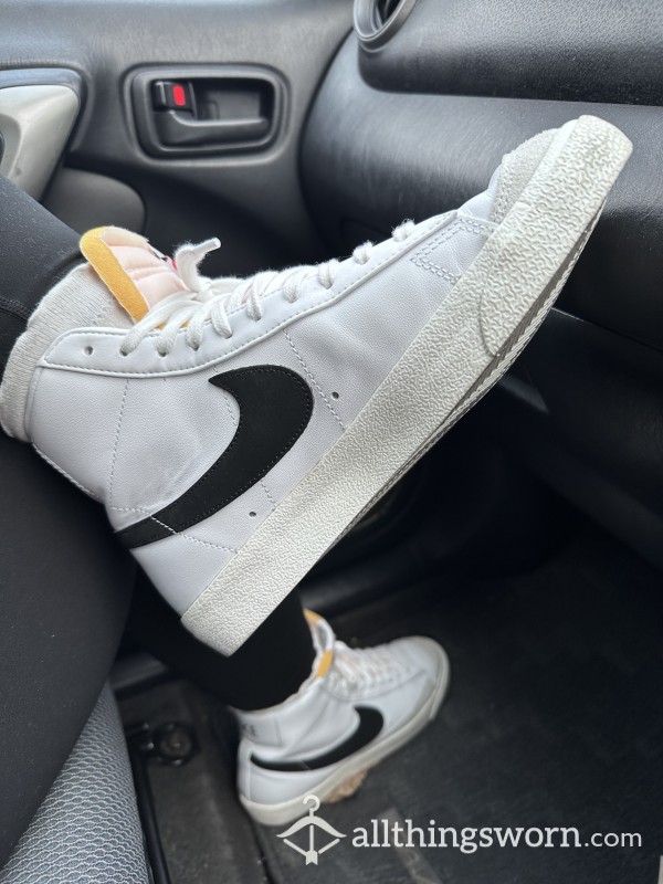 Watch Me Feel The Insides Of My White Nikes Shoes