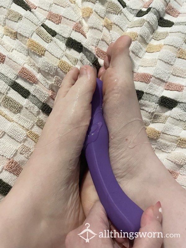 Watch Me Give My Toy A Footjob