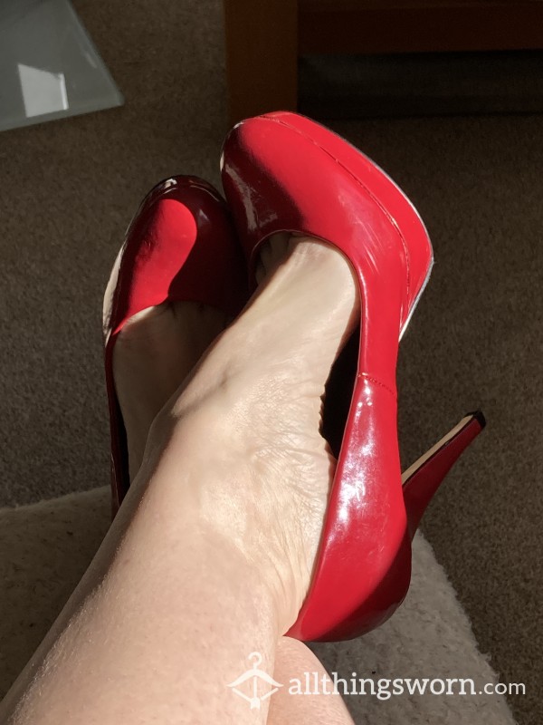 Red High Heels, Size 4UK