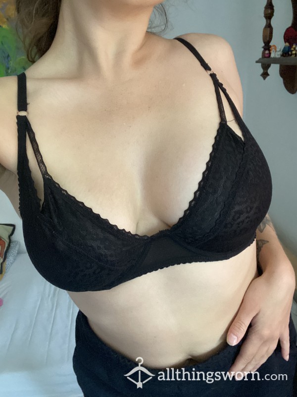 Well Loved Black Lace Bra