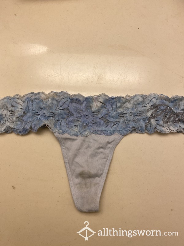 Well Loved Blue Thong
