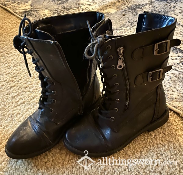 Well Loved Combat Boots