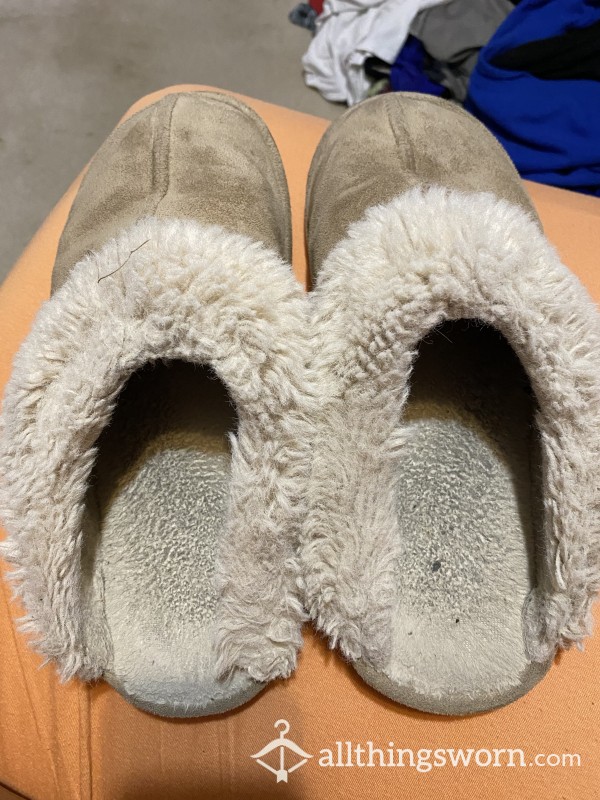 Well-loved Fluffy Slippers