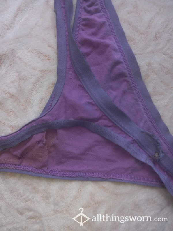 Well Loved Purple Thong (over 12 Years)